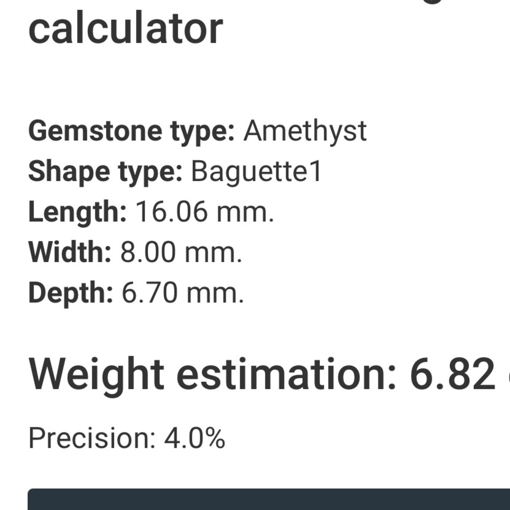 925 Rectangular Baguette Cut Amethyst Ring - image 5